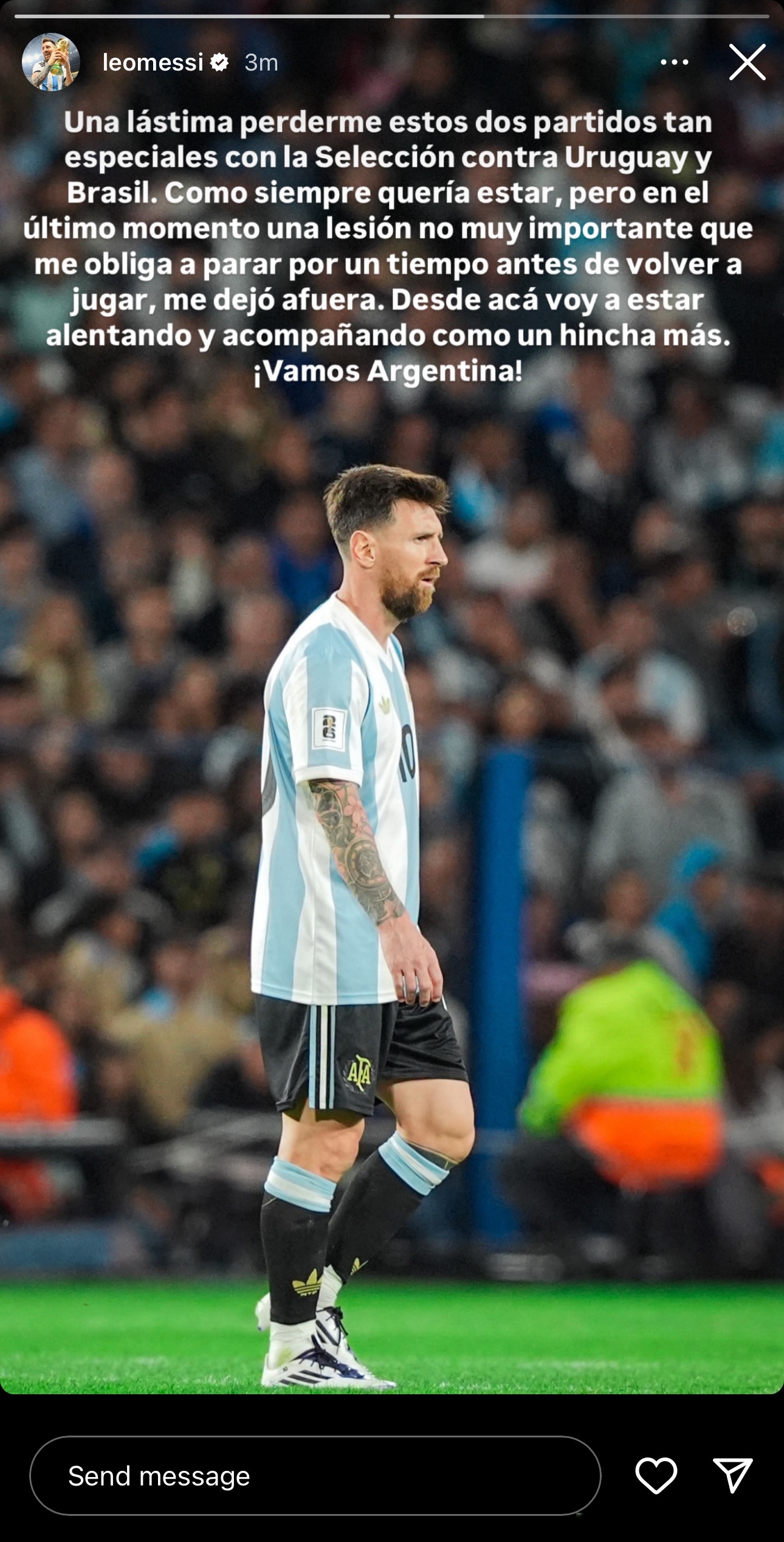 梅西9月将迎来最后一个主场世预赛已接近职业生涯退役的简单介绍  第1张