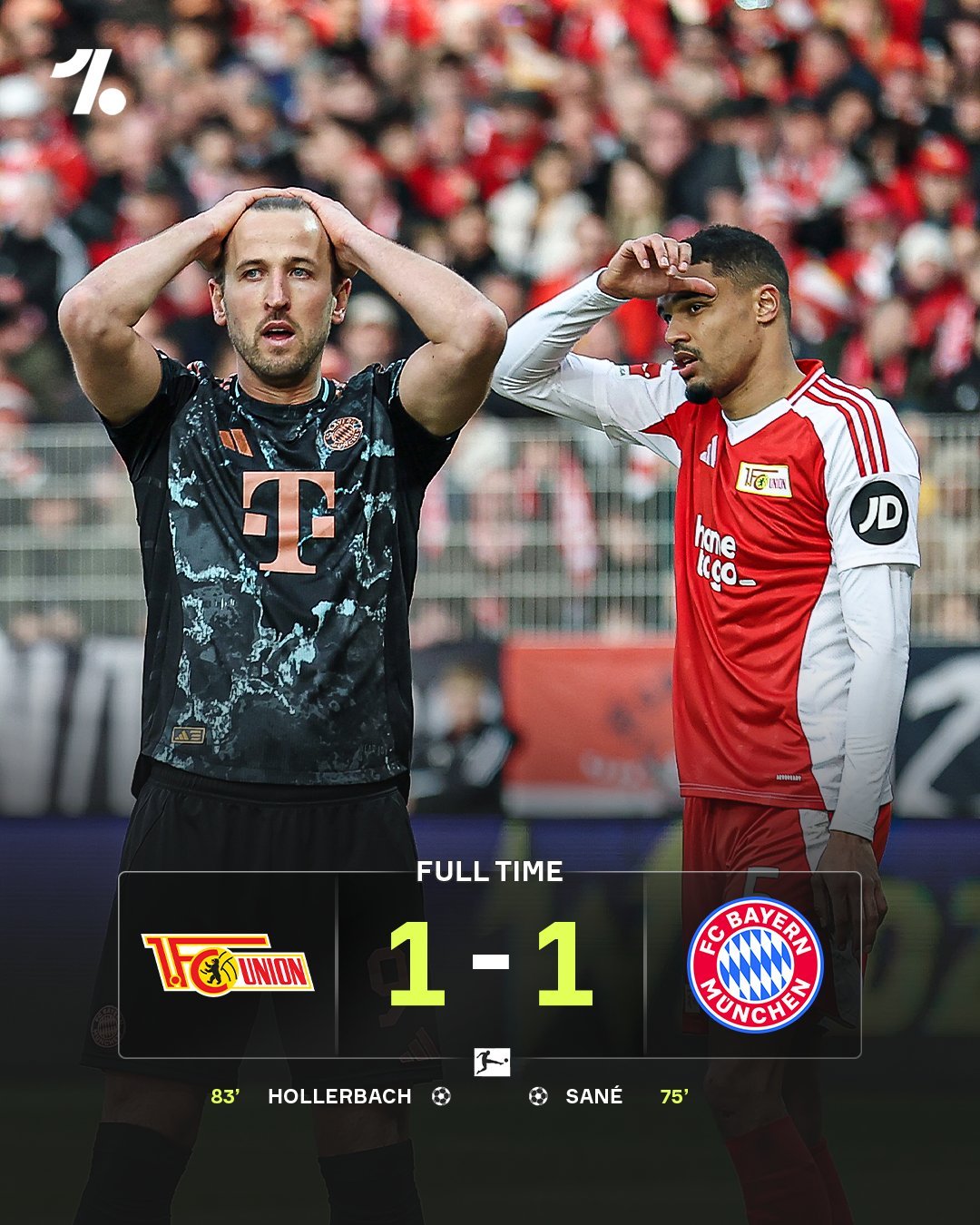 拜仁慕尼黑16连胜被终结球队本轮客场战平柏林联合的简单介绍  第1张